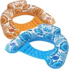 image:imageJasonwell Inflatable Pool Float Chair  Pool Floaties Floating Pool Chair Lounge Floats for Swimming Pool Water Chair Pool Lounger with Cup Holder Pool Toy Party Floaty Adults LeafB XLLarge