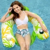 image:imageJasonwell Inflatable Pool Float Chair  Pool Floaties Floating Pool Chair Lounge Floats for Swimming Pool Water Chair Pool Lounger with Cup Holder Pool Toy Party Floaty Adults LeafB XLXLarge