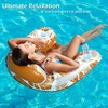 image:imageJasonwell Inflatable Pool Float Chair  Pool Floaties Floating Pool Chair Lounge Floats for Swimming Pool Water Chair Pool Lounger with Cup Holder Pool Toy Party Floaty Adults LeafB XLXLarge