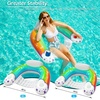 image:imageJasonwell Inflatable Pool Float Chair  Pool Floaties Floating Pool Chair Lounge Floats for Swimming Pool Water Chair Pool Lounger with Cup Holder Pool Toy Party Floaty Adults LeafB XLLarge