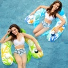 image:imageJasonwell Inflatable Pool Float Chair  Pool Floaties Floating Pool Chair Lounge Floats for Swimming Pool Water Chair Pool Lounger with Cup Holder Pool Toy Party Floaty Adults LeafB XLXLarge