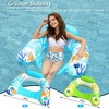 image:imageJasonwell Inflatable Pool Float Chair  Pool Floaties Floating Pool Chair Lounge Floats for Swimming Pool Water Chair Pool Lounger with Cup Holder Pool Toy Party Floaty Adults LeafB XLLarge