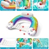 image:imageJasonwell Inflatable Pool Float Chair  Pool Floaties Floating Pool Chair Lounge Floats for Swimming Pool Water Chair Pool Lounger with Cup Holder Pool Toy Party Floaty Adults LeafB XLLarge