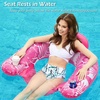 image:imageJasonwell Inflatable Pool Float Chair  Pool Floaties Floating Pool Chair Lounge Floats for Swimming Pool Water Chair Pool Lounger with Cup Holder Pool Toy Party Floaty Adults LeafB XLXLarge