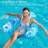 image:imageJasonwell Inflatable Pool Float Chair  Pool Floaties Floating Pool Chair Lounge Floats for Swimming Pool Water Chair Pool Lounger with Cup Holder Pool Toy Party Floaty Adults LeafB XLLarge