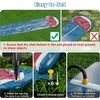 image:imageJasonwell Slip and Water Slide  20Ft Heavy Duty Lawn Slip Waterslide for Kids Adults with Splash Sprinkler N 3 Bodyboards Backyard Summer Outside Outdoor Water Play Toys Race3LanesShark2Lanes