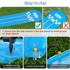 image:imageJasonwell Slip and Water Slide  20Ft Heavy Duty Lawn Slip Waterslide for Kids Adults with Splash Sprinkler N 3 Bodyboards Backyard Summer Outside Outdoor Water Play Toys Race3LanesRace3Lanes