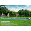 image:imageJasonwell Slip and Water Slide  20Ft Heavy Duty Lawn Slip Waterslide for Kids Adults with Splash Sprinkler N 3 Bodyboards Backyard Summer Outside Outdoor Water Play Toys Race3LanesShark2Lanes