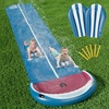 image:imageJasonwell Slip and Water Slide  20Ft Heavy Duty Lawn Slip Waterslide for Kids Adults with Splash Sprinkler N 3 Bodyboards Backyard Summer Outside Outdoor Water Play Toys Race3LanesShark2Lanes