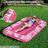 image:imageInflatable Tanning Pool Lounger Float  Jasonwell 4 in 1 Sun Tan Tub Sunbathing Pool Lounge Raft Floatie Toys Water Filled Tanning Bed Mat Pad for Adult Blow Up Kiddie Pools Kids Ball Pit MGXXLRose Pink