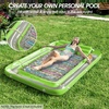 image:imageInflatable Tanning Pool Lounger Float  Jasonwell 4 in 1 Sun Tan Tub Sunbathing Pool Lounge Raft Floatie Toys Water Filled Tanning Bed Mat Pad for Adult Blow Up Kiddie Pools Kids Ball Pit MGXXLLime Green