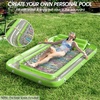 image:imageInflatable Tanning Pool Lounger Float  Jasonwell 4 in 1 Sun Tan Tub Sunbathing Pool Lounge Raft Floatie Toys Water Filled Tanning Bed Mat Pad for Adult Blow Up Kiddie Pools Kids Ball Pit MGXXLLime Green