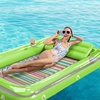 image:imageInflatable Tanning Pool Lounger Float  Jasonwell 4 in 1 Sun Tan Tub Sunbathing Pool Lounge Raft Floatie Toys Water Filled Tanning Bed Mat Pad for Adult Blow Up Kiddie Pools Kids Ball Pit MGXXLLime Green