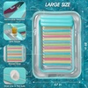 image:imageInflatable Tanning Pool Lounger Float  Jasonwell 4 in 1 Sun Tan Tub Sunbathing Pool Lounge Raft Floatie Toys Water Filled Tanning Bed Mat Pad for Adult Blow Up Kiddie Pools Kids Ball Pit MGXXLMint Green