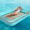 image:imageInflatable Tanning Pool Lounger Float  Jasonwell 4 in 1 Sun Tan Tub Sunbathing Pool Lounge Raft Floatie Toys Water Filled Tanning Bed Mat Pad for Adult Blow Up Kiddie Pools Kids Ball Pit MGXXLMint Green