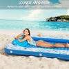 image:imageInflatable Tanning Pool Lounger Float  Jasonwell 4 in 1 Sun Tan Tub Sunbathing Pool Lounge Raft Floatie Toys Water Filled Tanning Bed Mat Pad for Adult Blow Up Kiddie Pools Kids Ball Pit MGXXLBlue