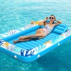 image:imageInflatable Tanning Pool Lounger Float  Jasonwell 4 in 1 Sun Tan Tub Sunbathing Pool Lounge Raft Floatie Toys Water Filled Tanning Bed Mat Pad for Adult Blow Up Kiddie Pools Kids Ball Pit MGXXLOcean Aqua