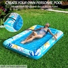 image:imageInflatable Tanning Pool Lounger Float  Jasonwell 4 in 1 Sun Tan Tub Sunbathing Pool Lounge Raft Floatie Toys Water Filled Tanning Bed Mat Pad for Adult Blow Up Kiddie Pools Kids Ball Pit MGXXLOcean Aqua