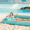 image:imageInflatable Tanning Pool Lounger Float  Jasonwell 4 in 1 Sun Tan Tub Sunbathing Pool Lounge Raft Floatie Toys Water Filled Tanning Bed Mat Pad for Adult Blow Up Kiddie Pools Kids Ball Pit MGXXLMint Green