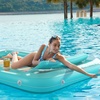 image:imageInflatable Tanning Pool Lounger Float  Jasonwell 4 in 1 Sun Tan Tub Sunbathing Pool Lounge Raft Floatie Toys Water Filled Tanning Bed Mat Pad for Adult Blow Up Kiddie Pools Kids Ball Pit MGXXLMint Green