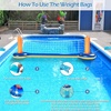 image:imageJasonwell Pool Toys Games Set  3 in 1 Pool Volleyball Net Basketball Hoop Ring Toss Game Inflatable Floats Water Floating Volleyball Swimming Pools Games Party Gift for Kids Adults GreenampBlue LOrangeblue