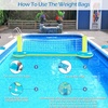 image:imageJasonwell Pool Toys Games Set  3 in 1 Pool Volleyball Net Basketball Hoop Ring Toss Game Inflatable Floats Water Floating Volleyball Swimming Pools Games Party Gift for Kids Adults GreenampBlue LBlueyellow