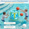 image:imageJasonwell Pool Toys Games Set  3 in 1 Pool Volleyball Net Basketball Hoop Ring Toss Game Inflatable Floats Water Floating Volleyball Swimming Pools Games Party Gift for Kids Adults GreenampBlue LBlueyellow