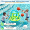 image:imageJasonwell Pool Toys Games Set  3 in 1 Pool Volleyball Net Basketball Hoop Ring Toss Game Inflatable Floats Water Floating Volleyball Swimming Pools Games Party Gift for Kids Adults GreenampBlue LGreenblue
